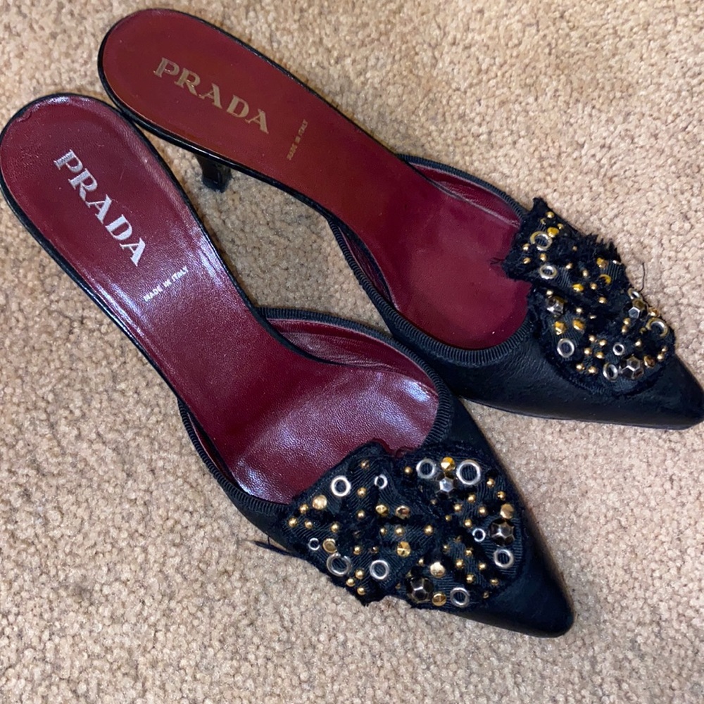 Prada Embellished Vintage Heels